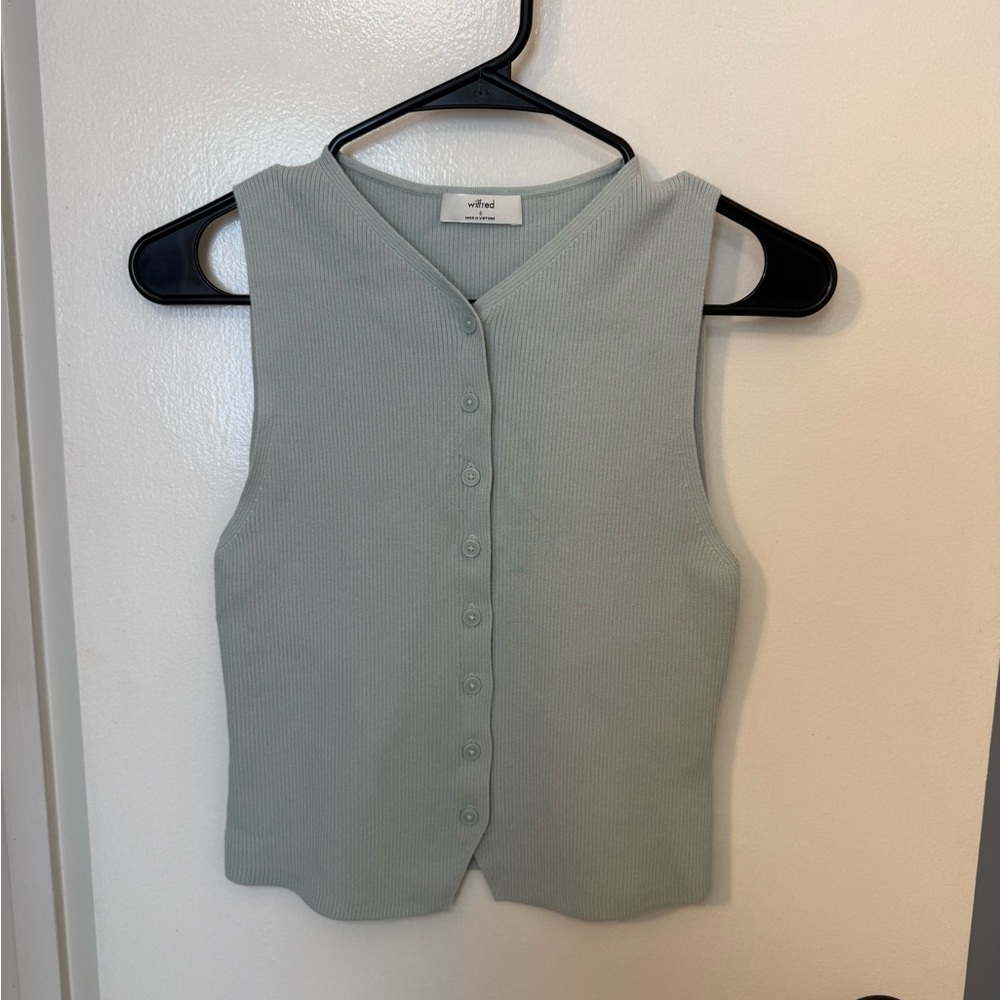 Aritzia Wilfred Croquet Sweater Vest